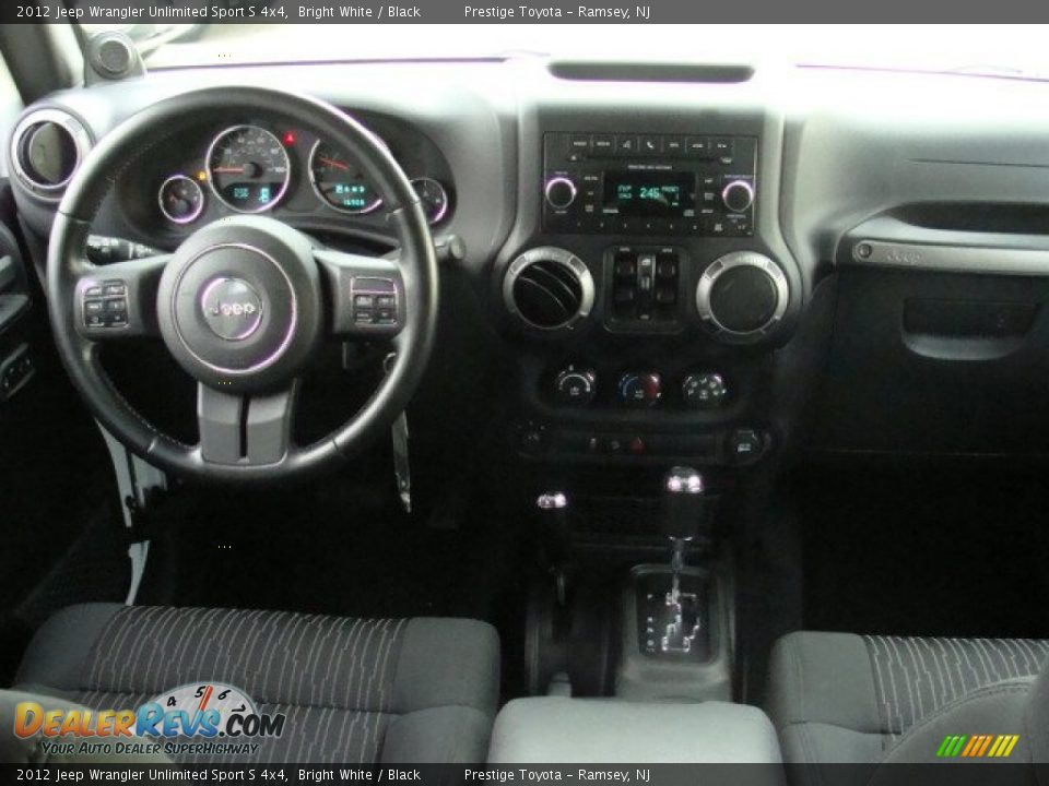 2012 Jeep Wrangler Unlimited Sport S 4x4 Bright White / Black Photo #9