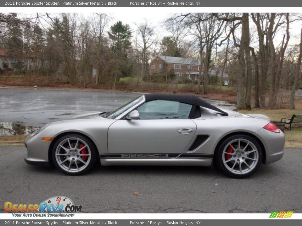 Platinum Silver Metallic 2011 Porsche Boxster Spyder Photo #3
