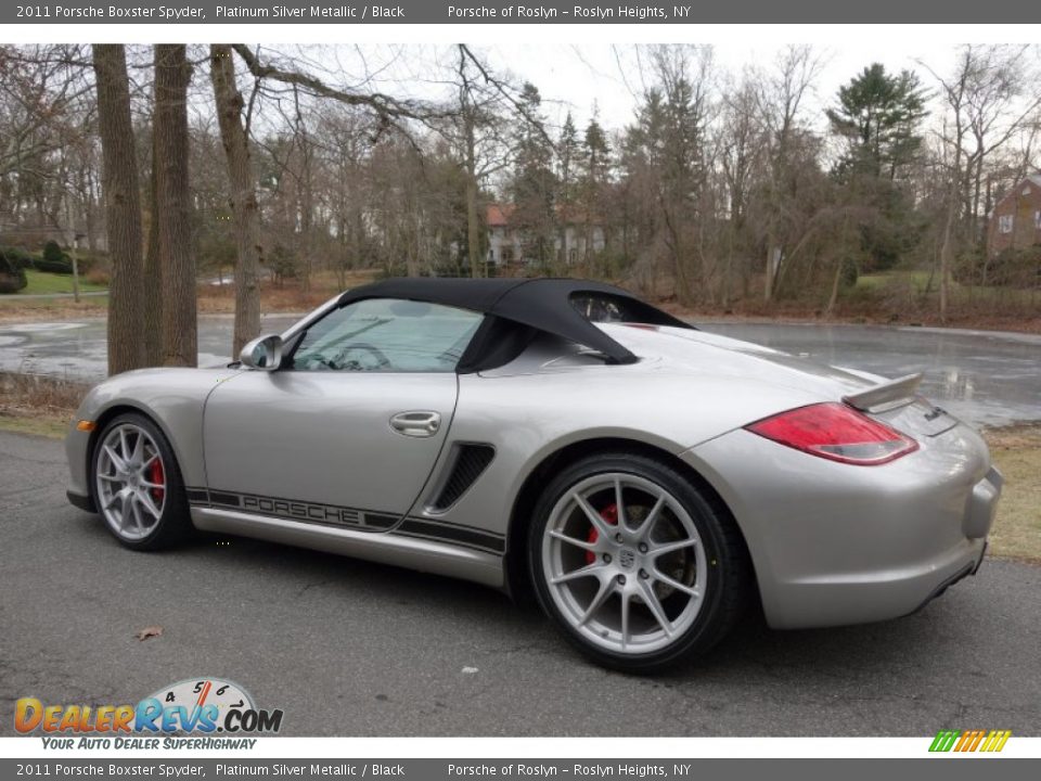 Platinum Silver Metallic 2011 Porsche Boxster Spyder Photo #4
