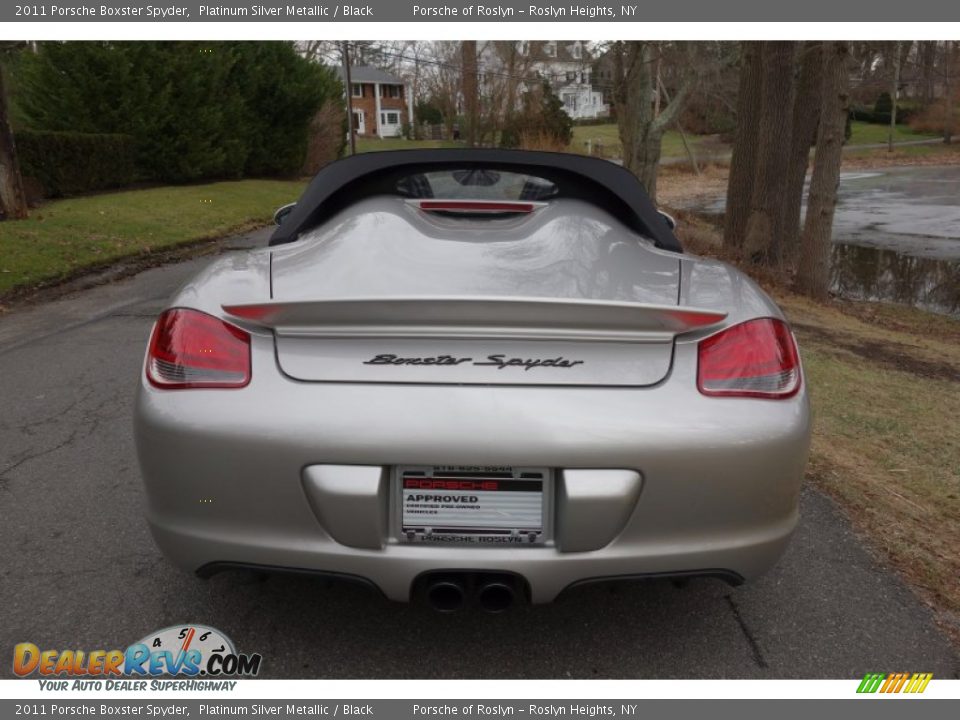 2011 Porsche Boxster Spyder Platinum Silver Metallic / Black Photo #5