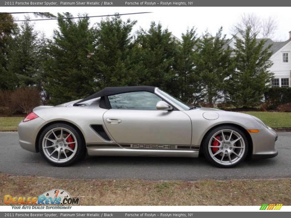 Platinum Silver Metallic 2011 Porsche Boxster Spyder Photo #7