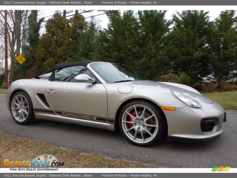 Platinum Silver Metallic 2011 Porsche Boxster Spyder Photo #8
