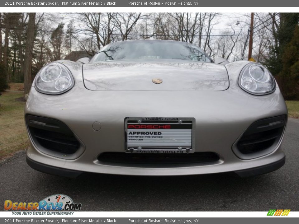 2011 Porsche Boxster Spyder Platinum Silver Metallic / Black Photo #9