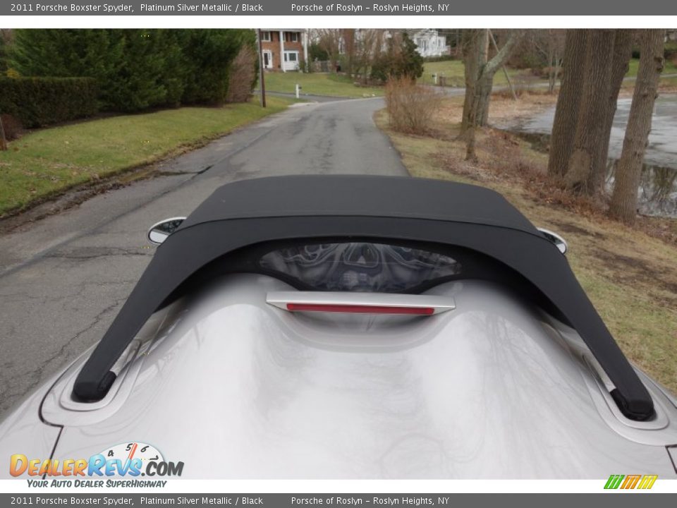 2011 Porsche Boxster Spyder Platinum Silver Metallic / Black Photo #10