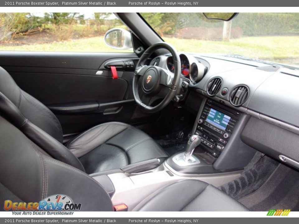 2011 Porsche Boxster Spyder Platinum Silver Metallic / Black Photo #17