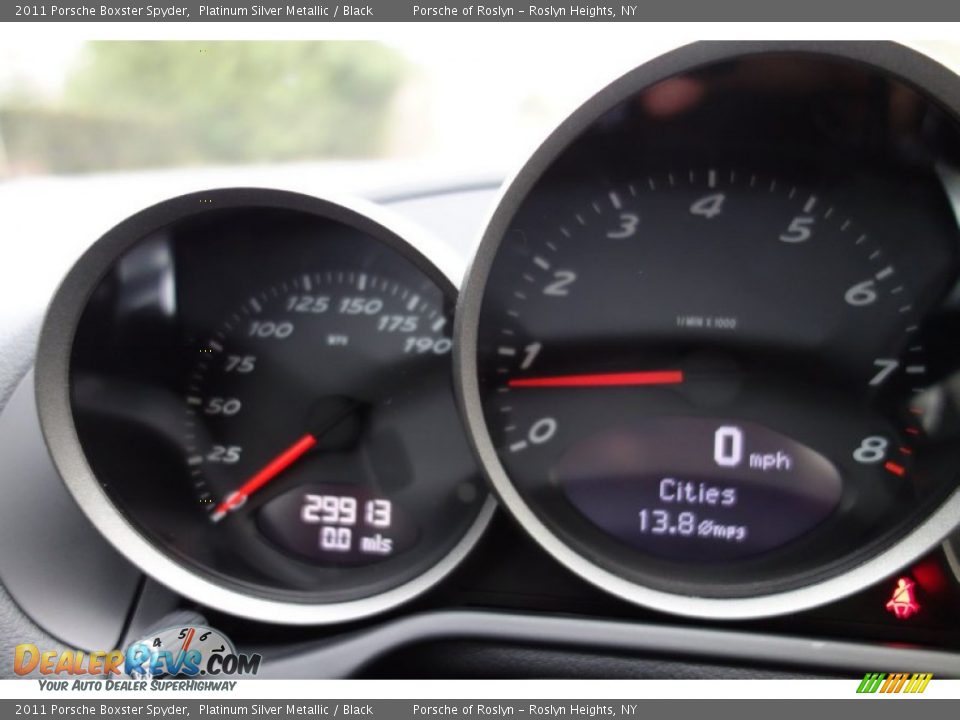 2011 Porsche Boxster Spyder Platinum Silver Metallic / Black Photo #20