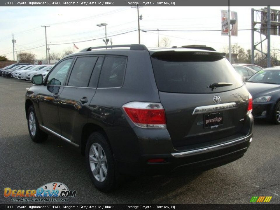 2011 Toyota Highlander SE 4WD Magnetic Gray Metallic / Black Photo #4