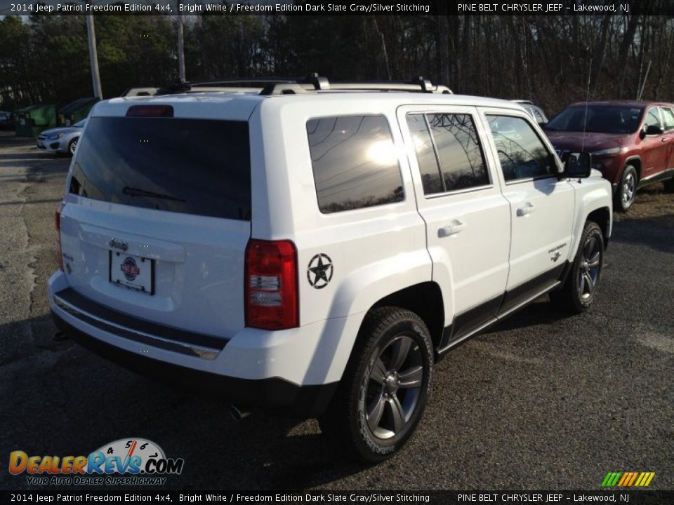 2014 Jeep Patriot Freedom Edition 4x4 Bright White / Freedom Edition Dark Slate Gray/Silver Stitching Photo #4
