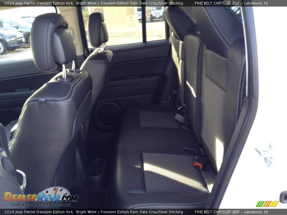 2014 Jeep Patriot Freedom Edition 4x4 Bright White / Freedom Edition Dark Slate Gray/Silver Stitching Photo #5