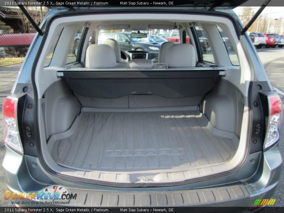 2011 Subaru Forester 2.5 X Sage Green Metallic / Platinum Photo #19