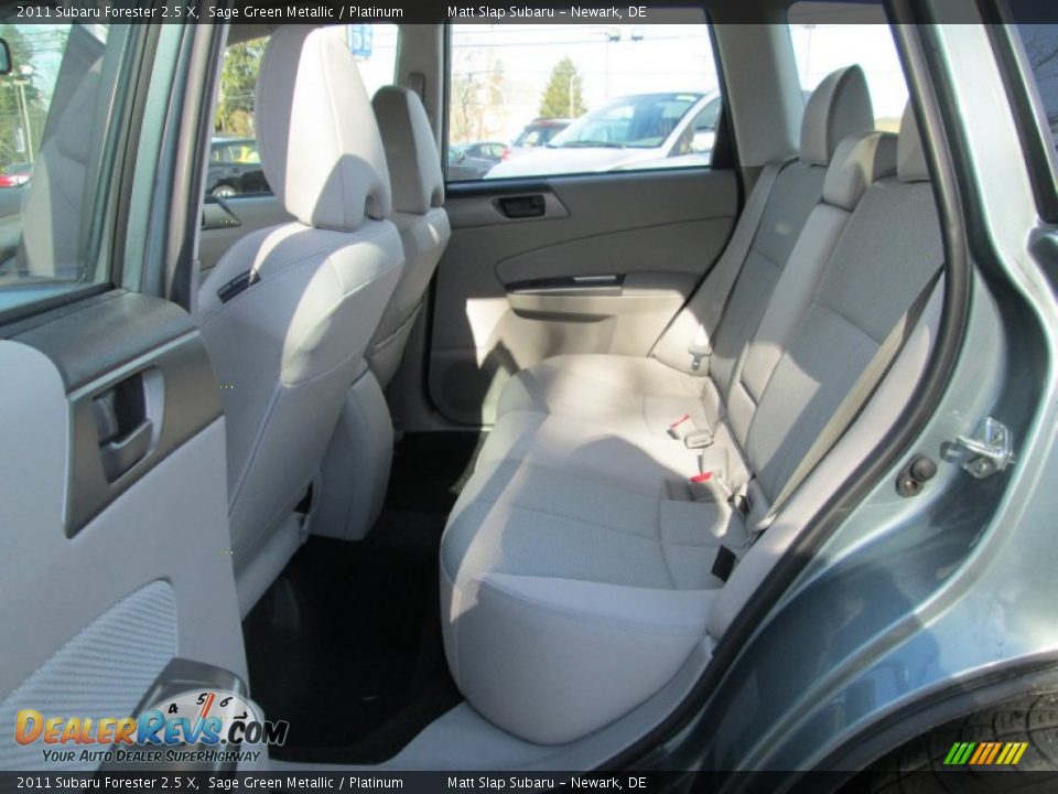 2011 Subaru Forester 2.5 X Sage Green Metallic / Platinum Photo #20