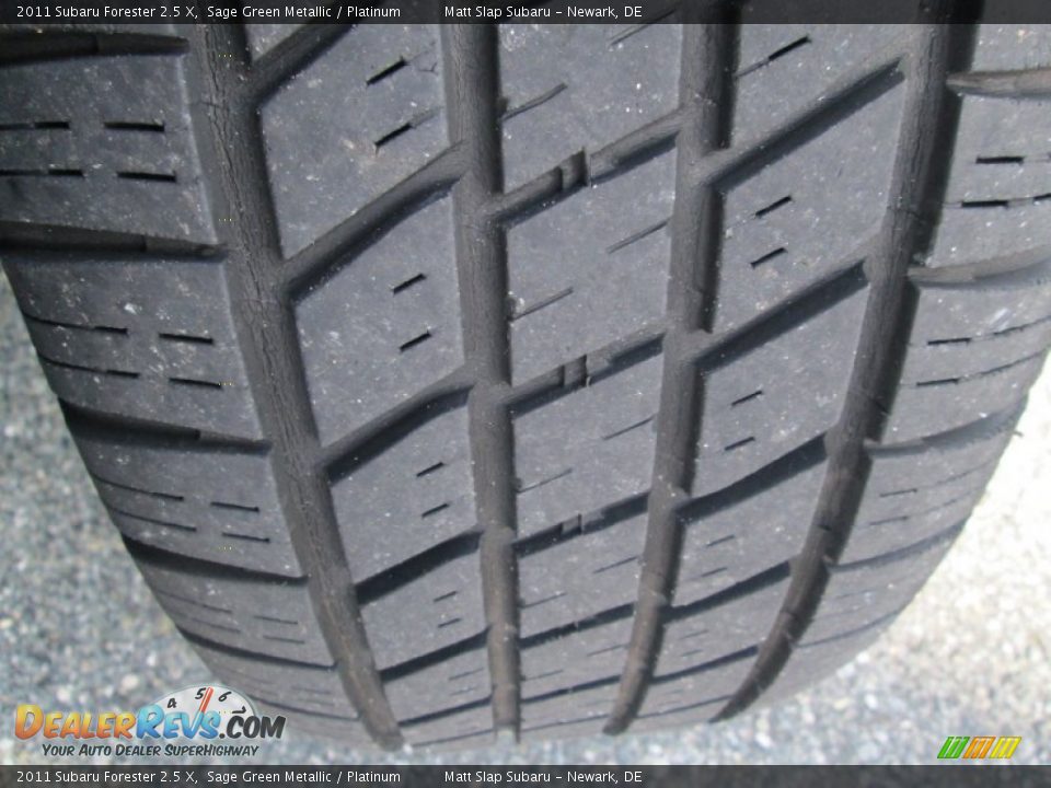 2011 Subaru Forester 2.5 X Sage Green Metallic / Platinum Photo #22