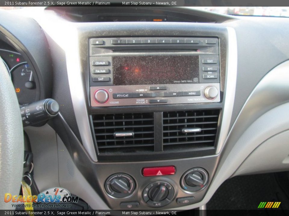 2011 Subaru Forester 2.5 X Sage Green Metallic / Platinum Photo #24