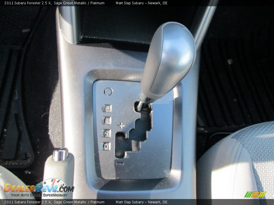 2011 Subaru Forester 2.5 X Sage Green Metallic / Platinum Photo #25