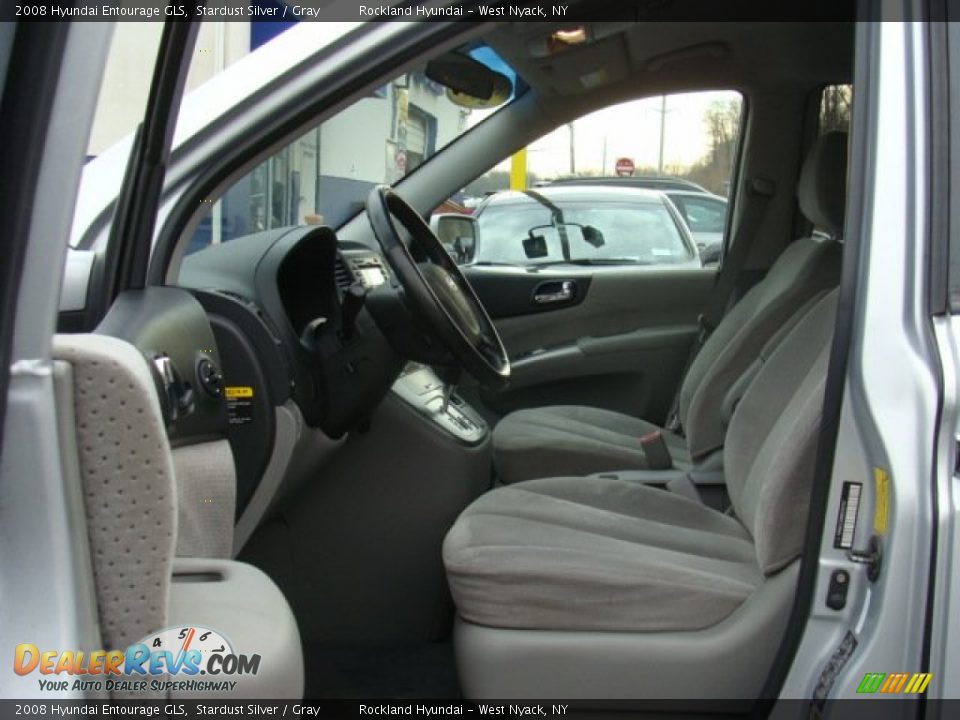 2008 Hyundai Entourage GLS Stardust Silver / Gray Photo #10