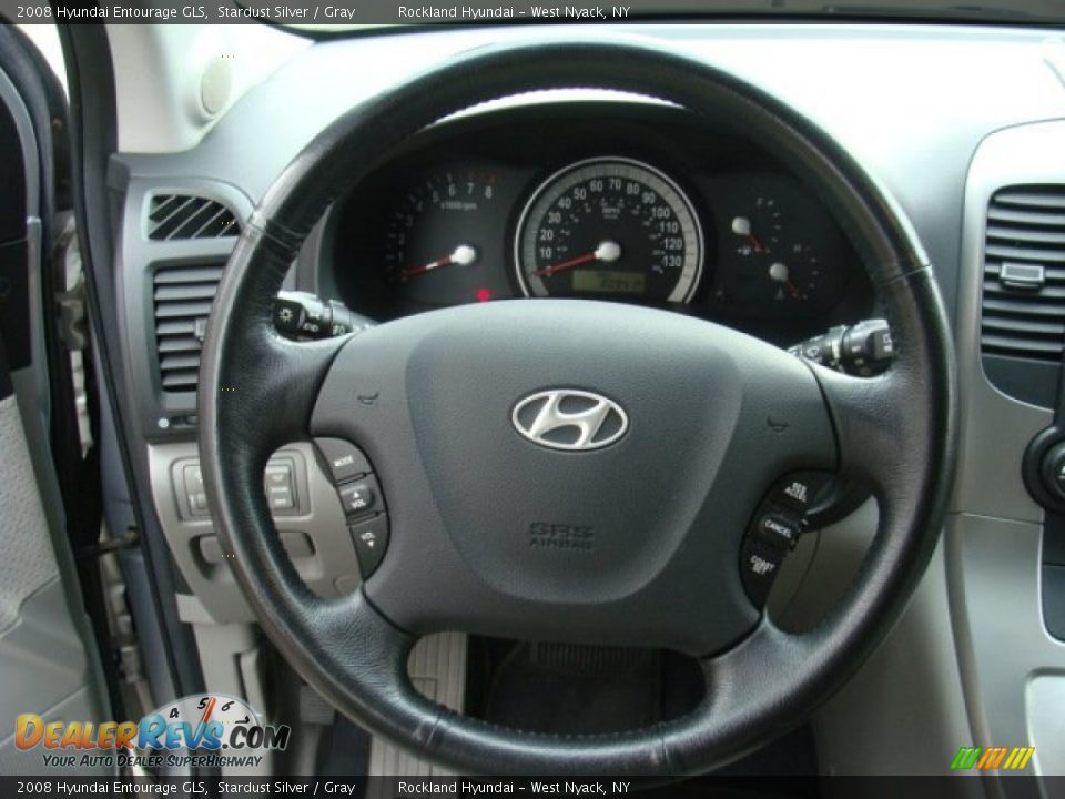 2008 Hyundai Entourage GLS Stardust Silver / Gray Photo #13