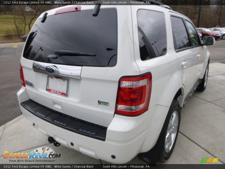2012 Ford Escape Limited V6 4WD White Suede / Charcoal Black Photo #5