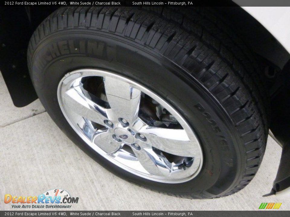 2012 Ford Escape Limited V6 4WD White Suede / Charcoal Black Photo #9