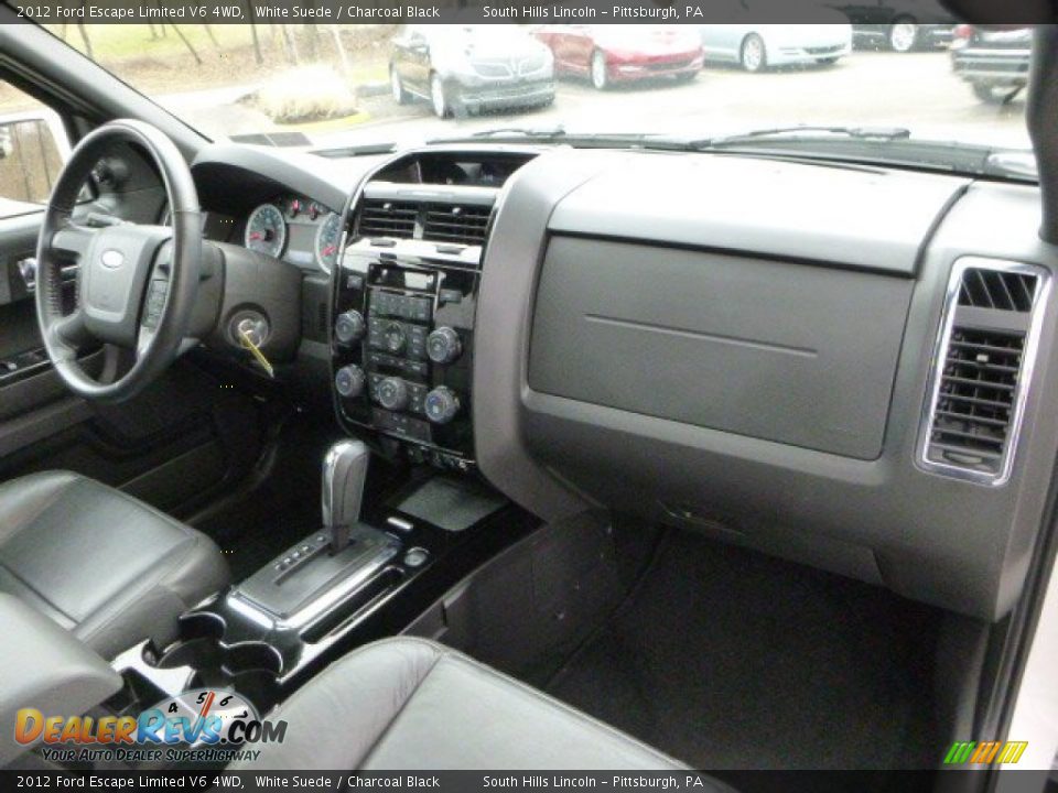 2012 Ford Escape Limited V6 4WD White Suede / Charcoal Black Photo #11