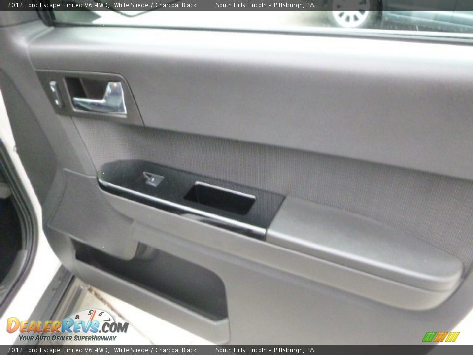 2012 Ford Escape Limited V6 4WD White Suede / Charcoal Black Photo #12