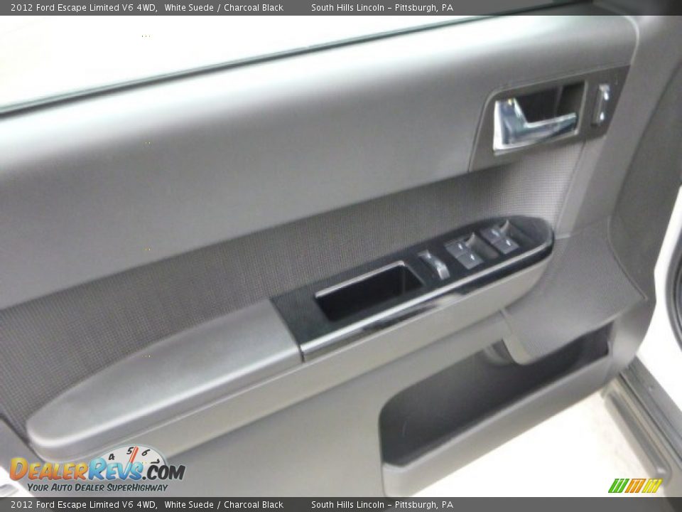 2012 Ford Escape Limited V6 4WD White Suede / Charcoal Black Photo #19