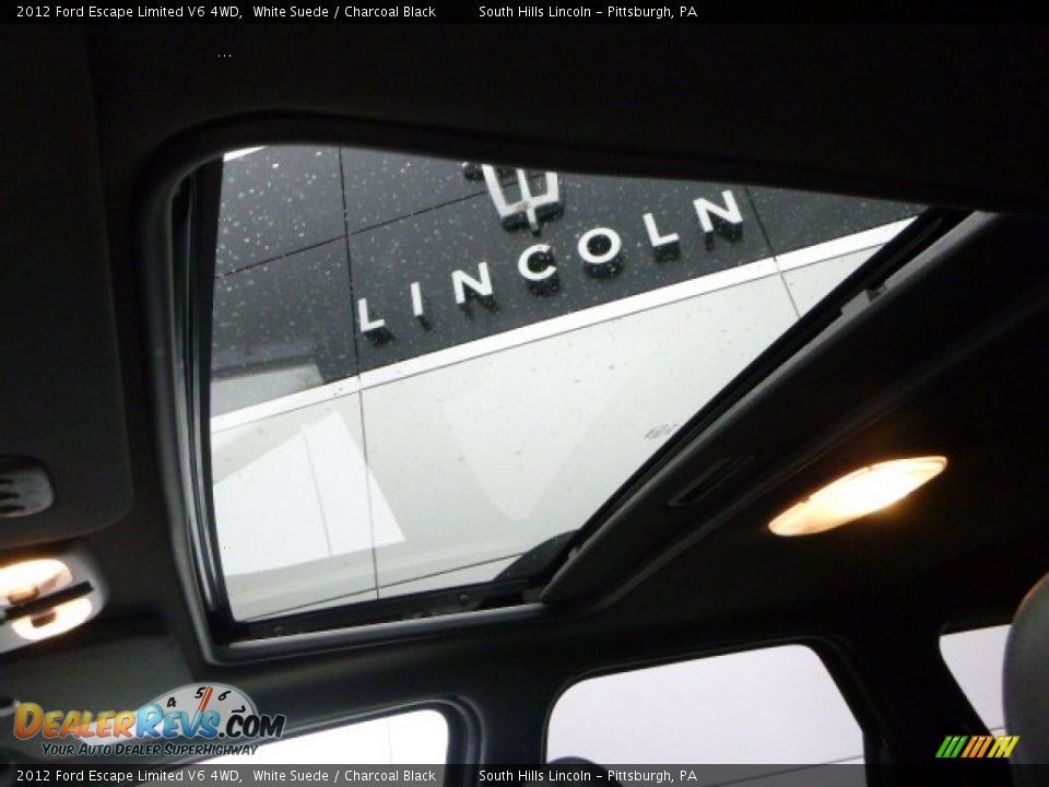 2012 Ford Escape Limited V6 4WD White Suede / Charcoal Black Photo #21