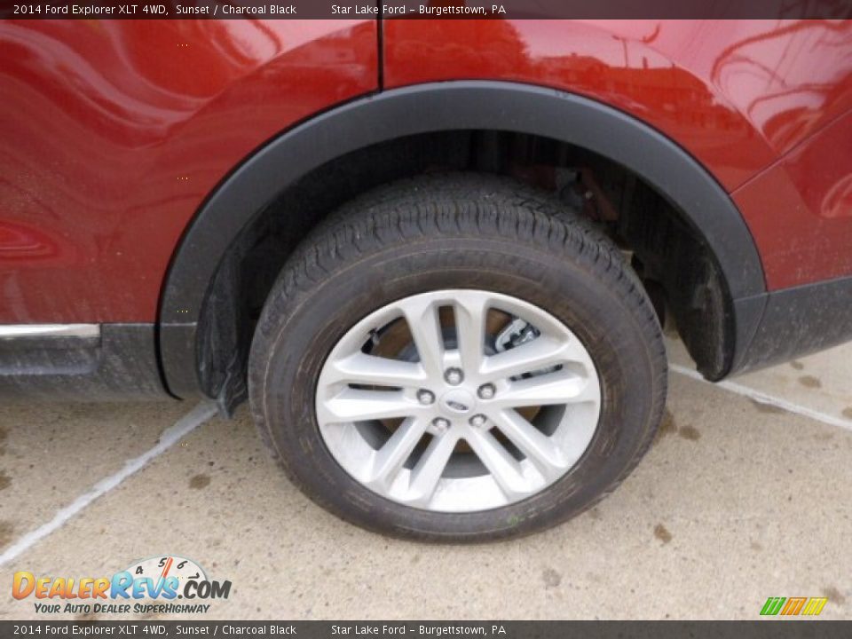 2014 Ford Explorer XLT 4WD Sunset / Charcoal Black Photo #8