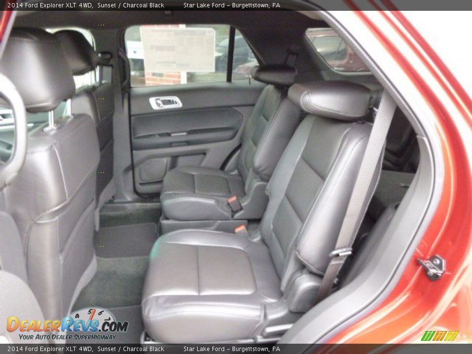 2014 Ford Explorer XLT 4WD Sunset / Charcoal Black Photo #10