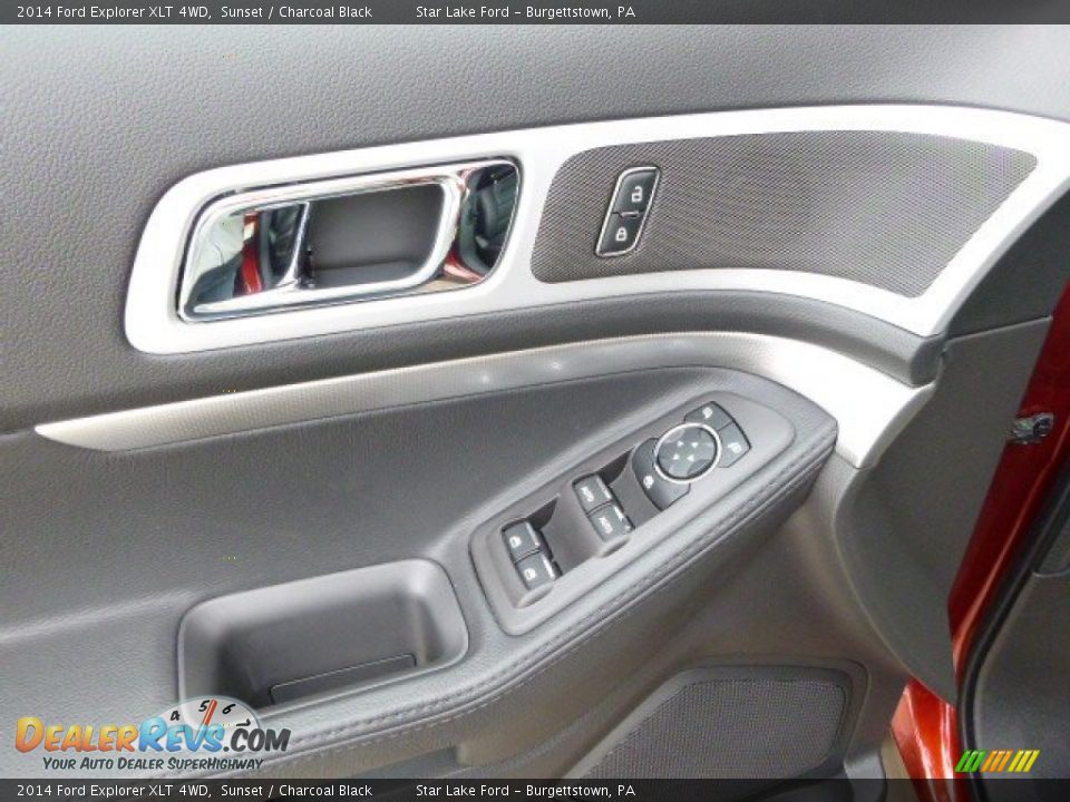 2014 Ford Explorer XLT 4WD Sunset / Charcoal Black Photo #13