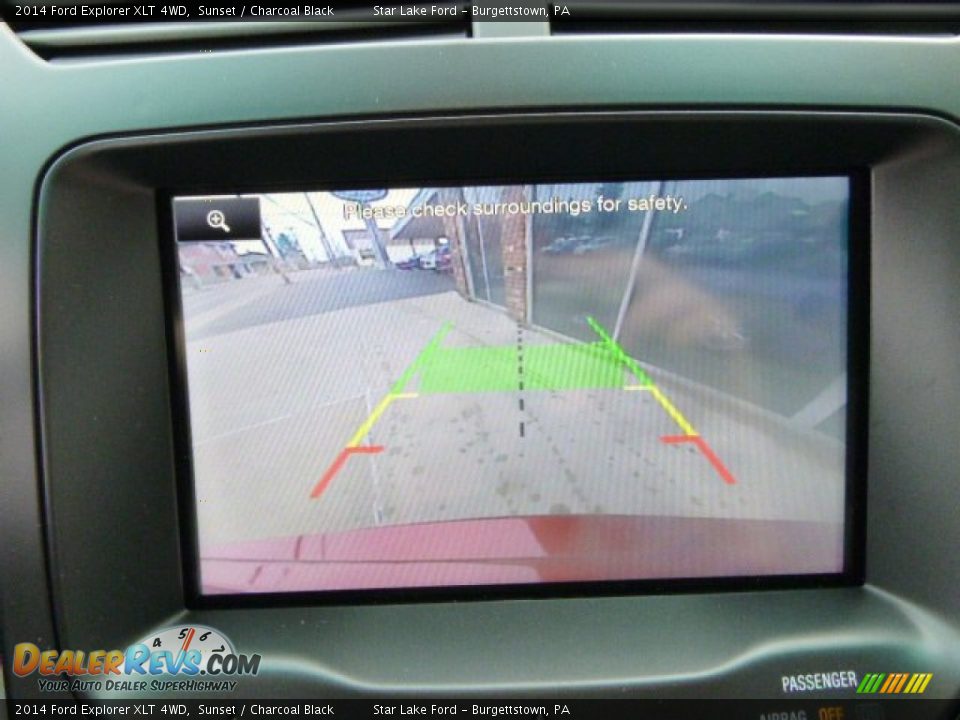 2014 Ford Explorer XLT 4WD Sunset / Charcoal Black Photo #15