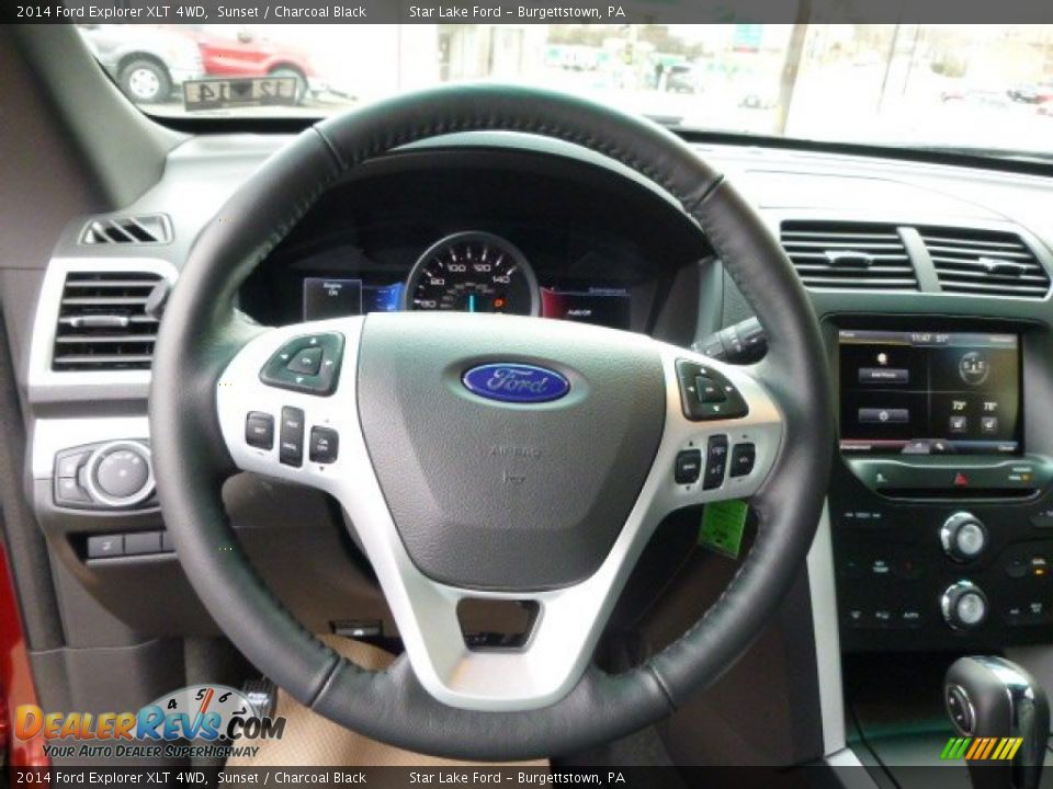 2014 Ford Explorer XLT 4WD Sunset / Charcoal Black Photo #18