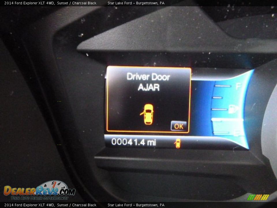 2014 Ford Explorer XLT 4WD Sunset / Charcoal Black Photo #19