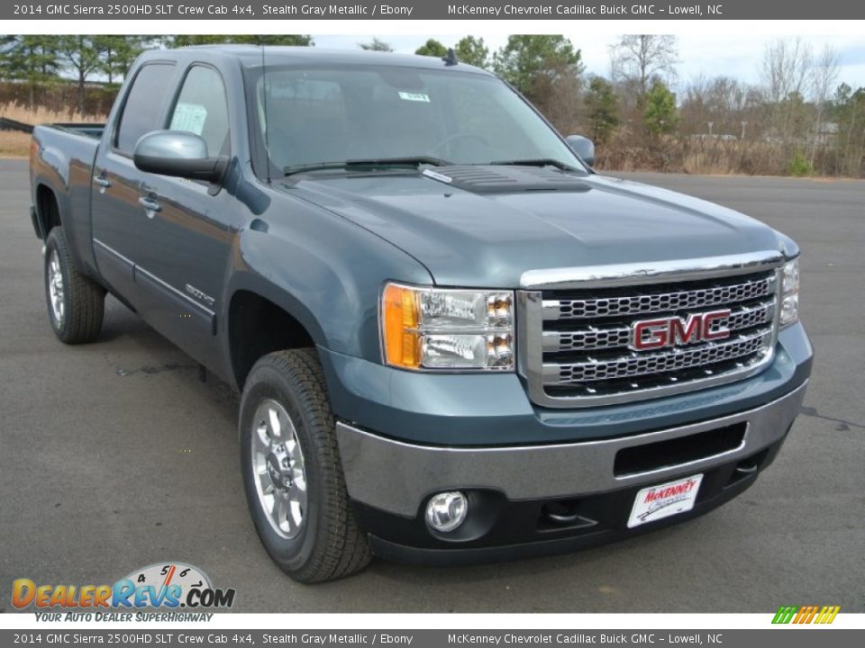 2014 GMC Sierra 2500HD SLT Crew Cab 4x4 Stealth Gray Metallic / Ebony Photo #1