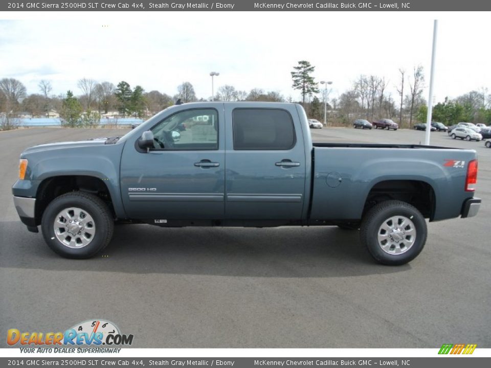 2014 GMC Sierra 2500HD SLT Crew Cab 4x4 Stealth Gray Metallic / Ebony Photo #3
