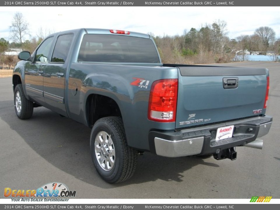 2014 GMC Sierra 2500HD SLT Crew Cab 4x4 Stealth Gray Metallic / Ebony Photo #4