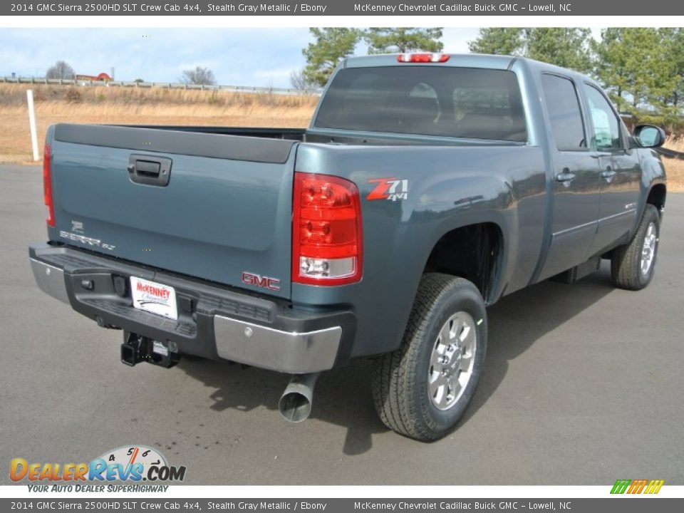 2014 GMC Sierra 2500HD SLT Crew Cab 4x4 Stealth Gray Metallic / Ebony Photo #5