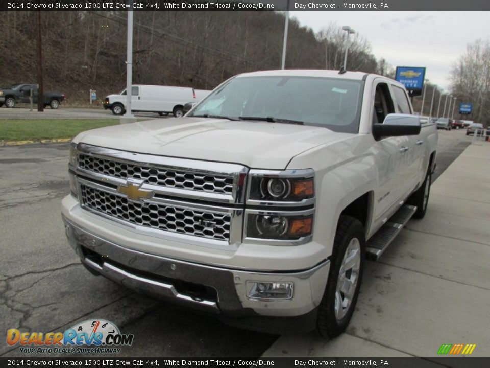 2014 Chevrolet Silverado 1500 LTZ Crew Cab 4x4 White Diamond Tricoat / Cocoa/Dune Photo #8