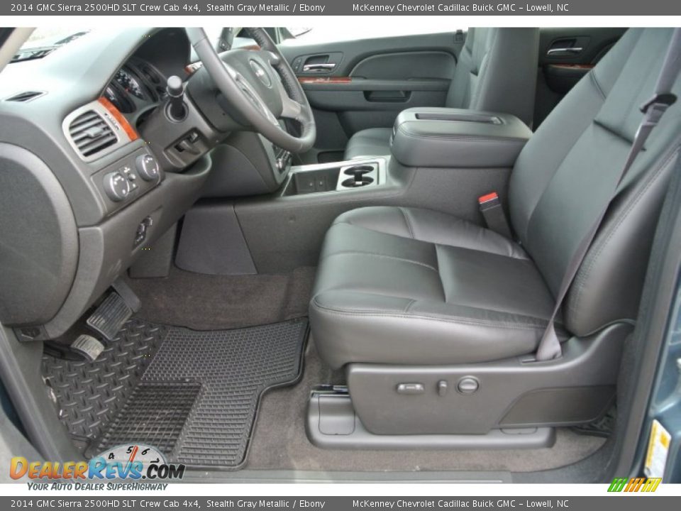 2014 GMC Sierra 2500HD SLT Crew Cab 4x4 Stealth Gray Metallic / Ebony Photo #8
