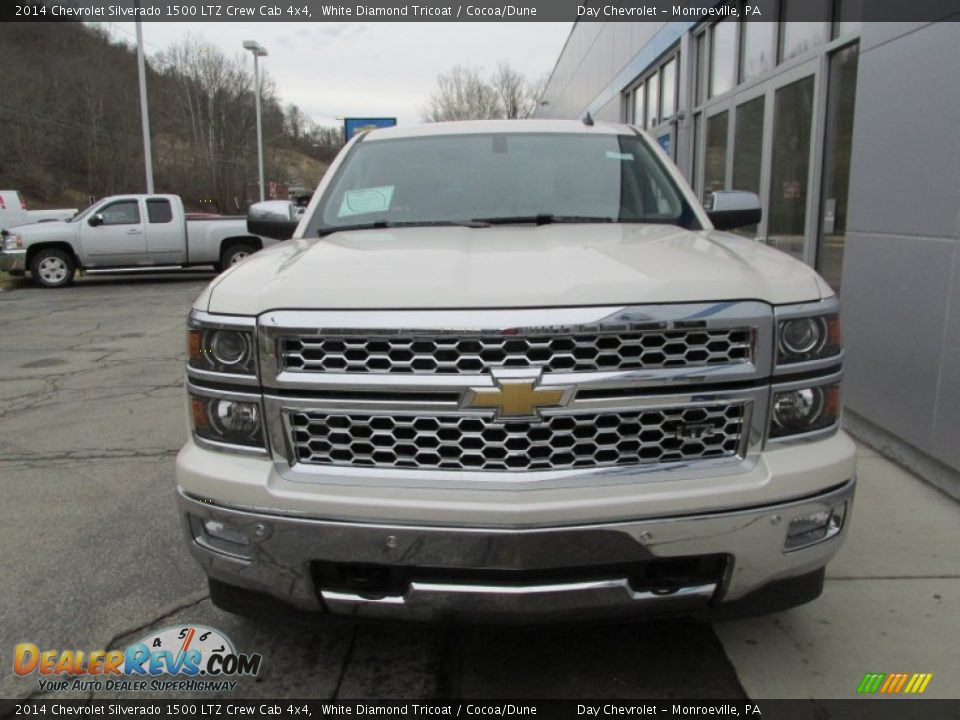 2014 Chevrolet Silverado 1500 LTZ Crew Cab 4x4 White Diamond Tricoat / Cocoa/Dune Photo #9