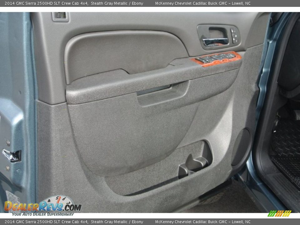 2014 GMC Sierra 2500HD SLT Crew Cab 4x4 Stealth Gray Metallic / Ebony Photo #9