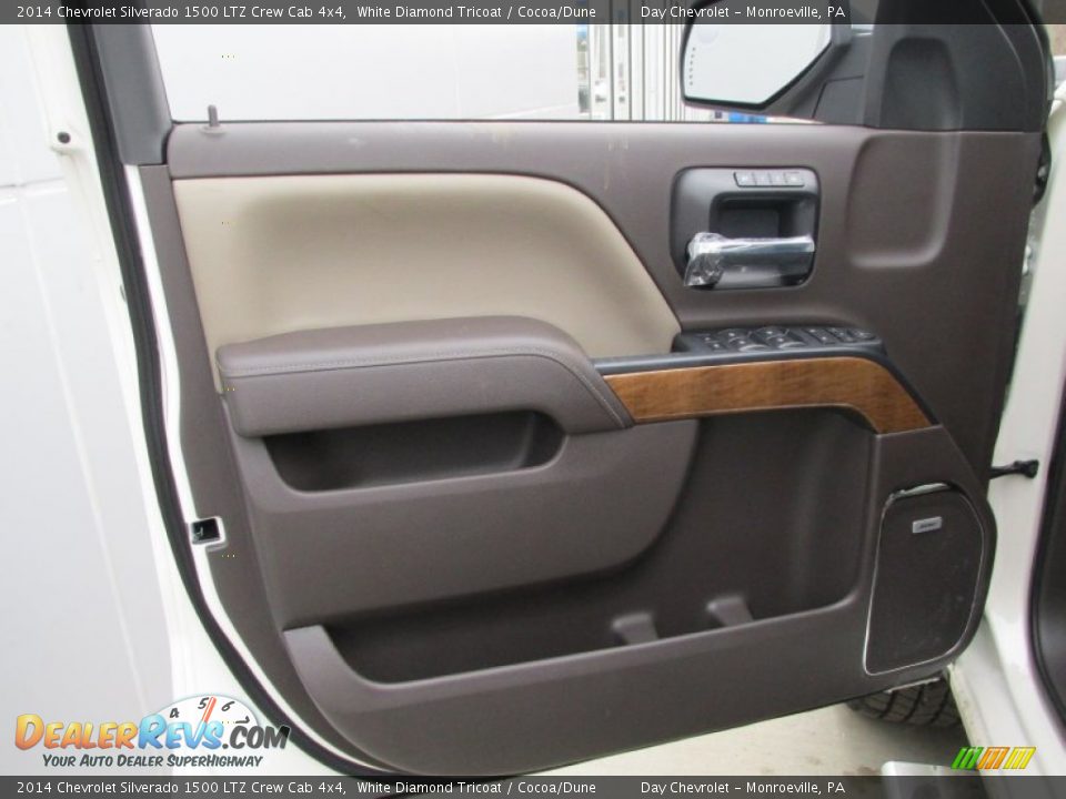 2014 Chevrolet Silverado 1500 LTZ Crew Cab 4x4 White Diamond Tricoat / Cocoa/Dune Photo #11