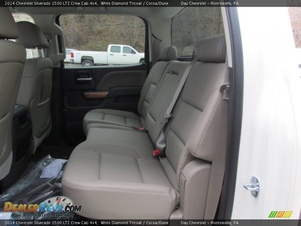 2014 Chevrolet Silverado 1500 LTZ Crew Cab 4x4 White Diamond Tricoat / Cocoa/Dune Photo #13