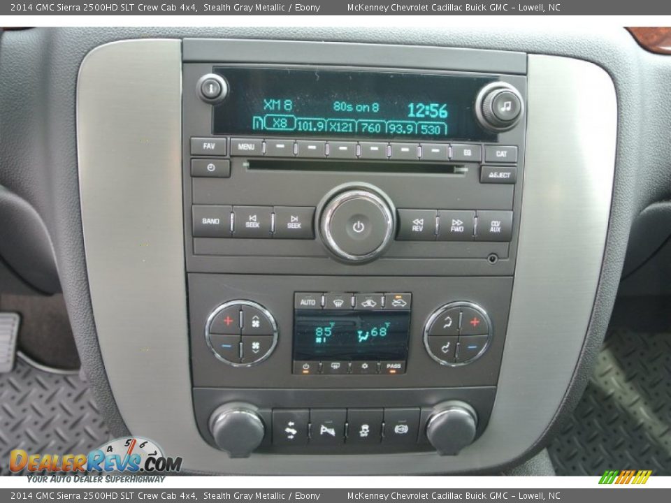 2014 GMC Sierra 2500HD SLT Crew Cab 4x4 Stealth Gray Metallic / Ebony Photo #12