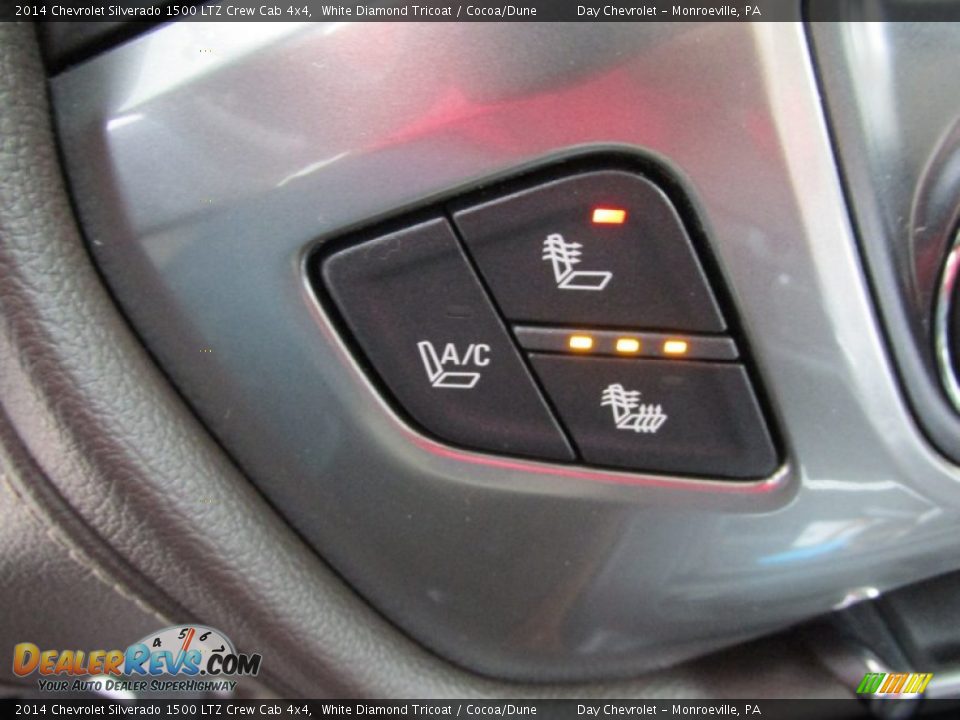 2014 Chevrolet Silverado 1500 LTZ Crew Cab 4x4 White Diamond Tricoat / Cocoa/Dune Photo #17