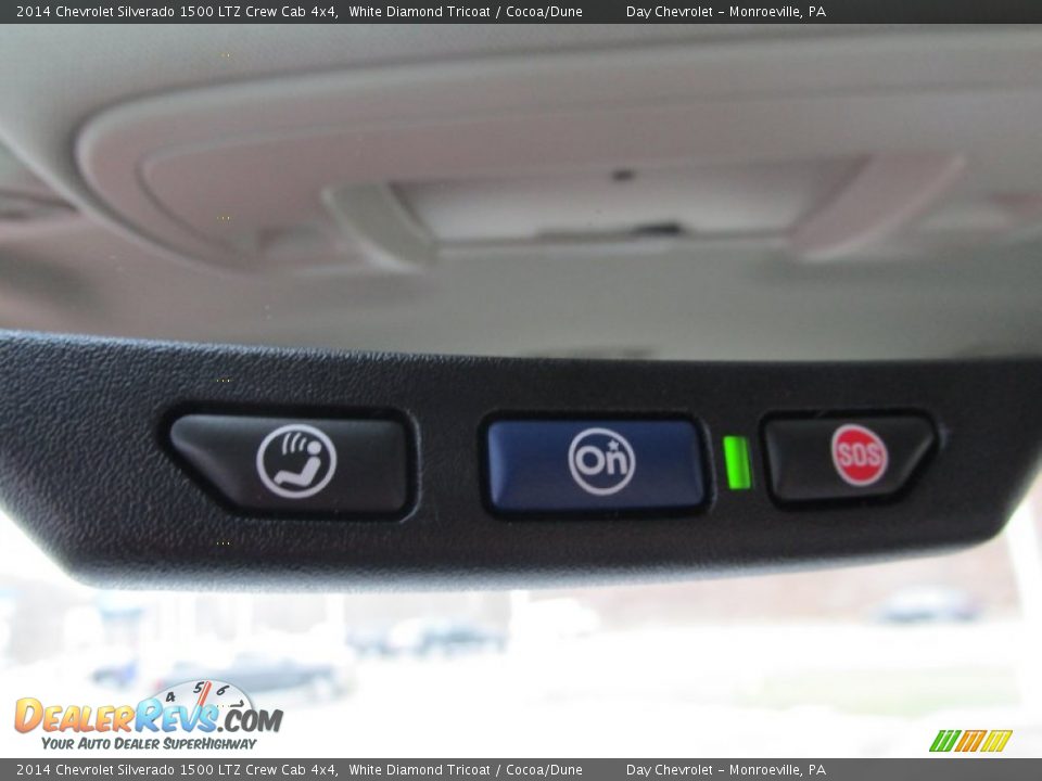 2014 Chevrolet Silverado 1500 LTZ Crew Cab 4x4 White Diamond Tricoat / Cocoa/Dune Photo #18
