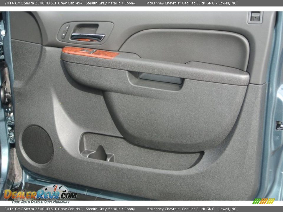 2014 GMC Sierra 2500HD SLT Crew Cab 4x4 Stealth Gray Metallic / Ebony Photo #19