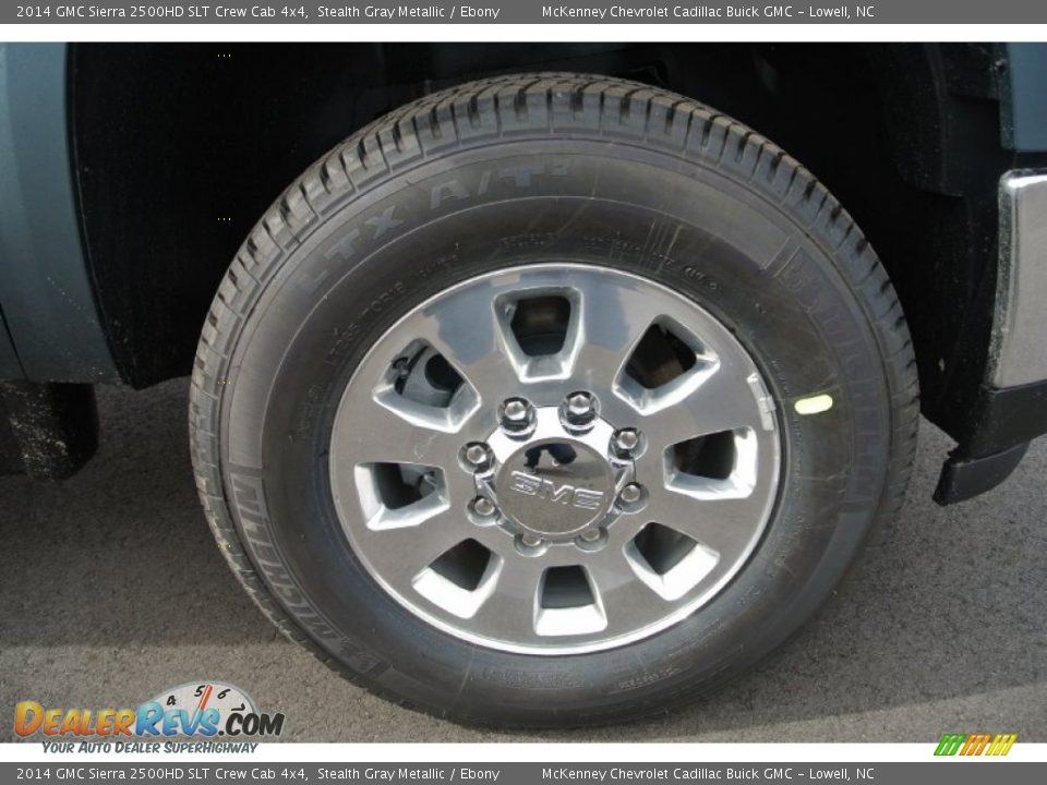 2014 GMC Sierra 2500HD SLT Crew Cab 4x4 Stealth Gray Metallic / Ebony Photo #20