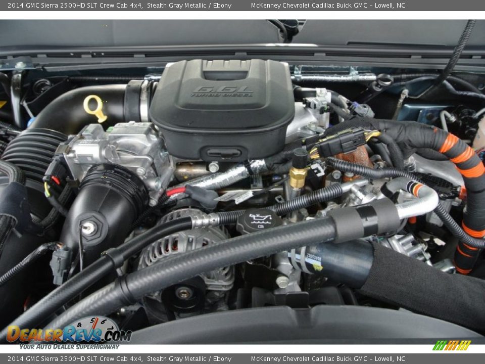 2014 GMC Sierra 2500HD SLT Crew Cab 4x4 Stealth Gray Metallic / Ebony Photo #21