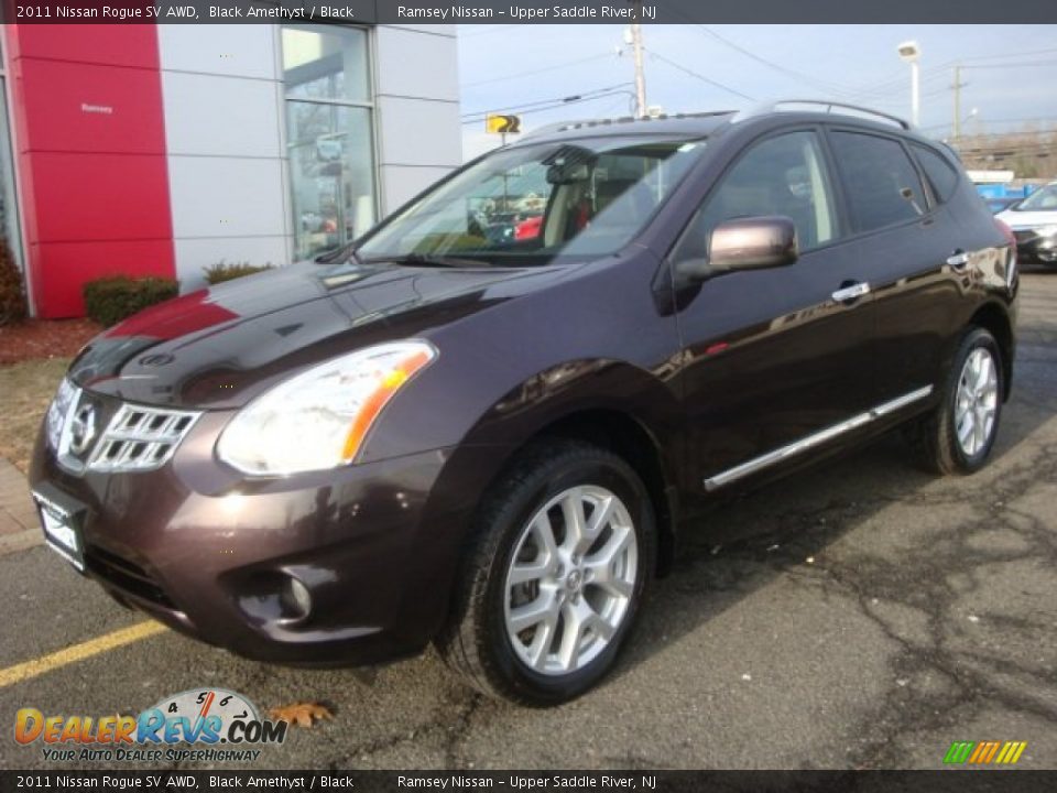 2011 Nissan Rogue SV AWD Black Amethyst / Black Photo #1