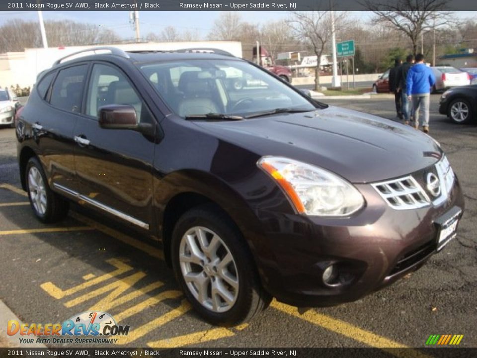 2011 Nissan Rogue SV AWD Black Amethyst / Black Photo #3